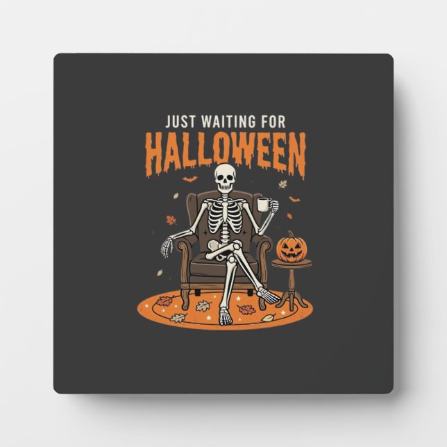 Plaque Photo Conception de squelette juste pour Halloween_1 (Devant)