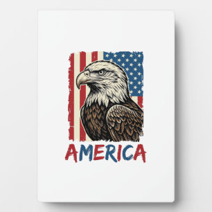 Plaque Photo Conception de T-shirt patriotique Vintage Eagle Am