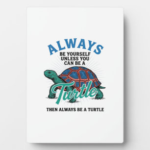 Plaque Photo Conception de T-shirt Tortue Sois Toi-même Vintage
