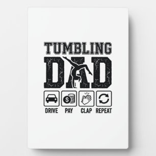 Plaque Photo Conception de T-Shirt Tumbling Dad Drive Pay Clap