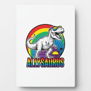 Plaque Photo Conception de T-Shirt Vintage Dinosaure Arc-en-cie