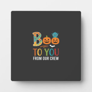 Plaque Photo Conception d'équipe Halloween Bouh Bouh à toi_1