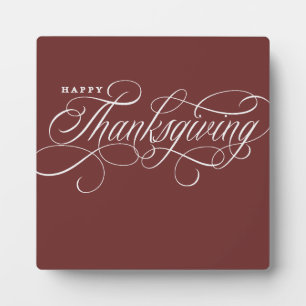 Plaque Photo Conception élégante de scripts de Bon thanksgiving