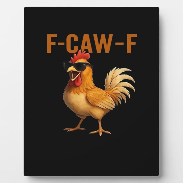 Plaque Photo Conception esthétique classique de poulet F-Caw-F (Devant)