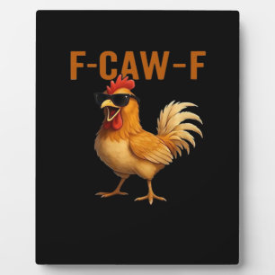Plaque Photo Conception esthétique classique de poulet F-Caw-F