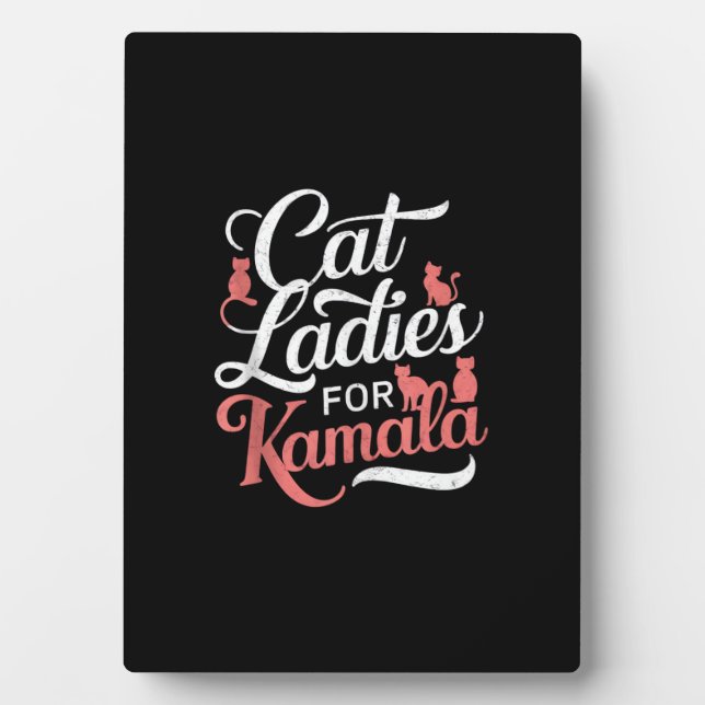 Plaque Photo Conception mignonne - Dames de chat pour Kamala av (Devant)