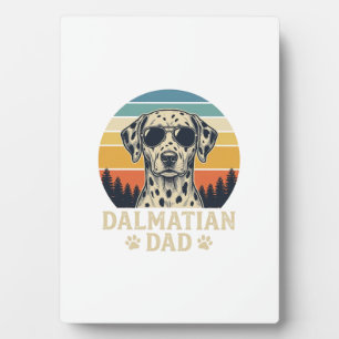 Plaque Photo Conception Papa Dalmatien Vintage pour Amateur de