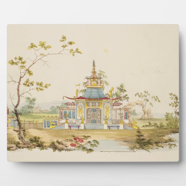 Plaque Photo Conception pour un temple chinois, vers 1810 (styl (Devant)