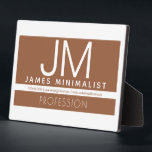 Plaque Photo Conception professionnelle moderne et minimale | B<br><div class="desc">Design moderne et entièrement personnalisable. Un grand modèle pour une variété de professions ou d'organisations, éditez comme vous voulez!</div>