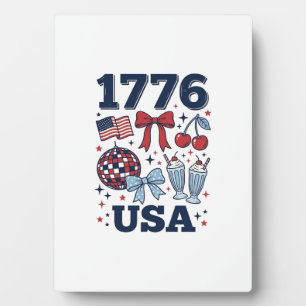 Plaque Photo Conception vectorielle coquette patriotique USA 17