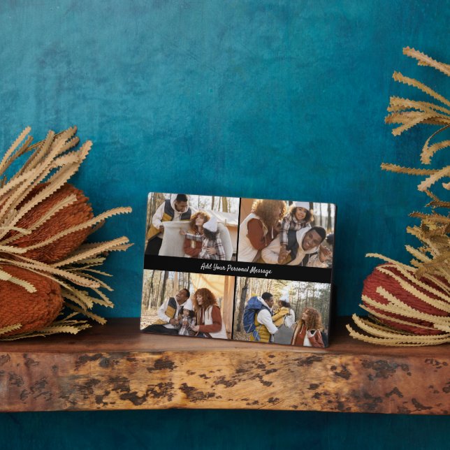 Plaque Photo Concevez votre propre collection de 4 photos (Côté)