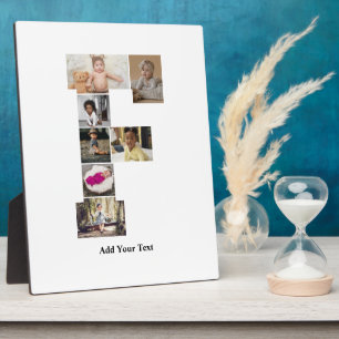 Plaque Photo Concevez votre propre lettre F photo Collage