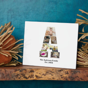 Plaque Photo Concevez votre propre lettre Un collage photo