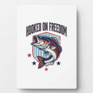 Plaque Photo Conçu pour la liberté Chemise de pêche à la basse 