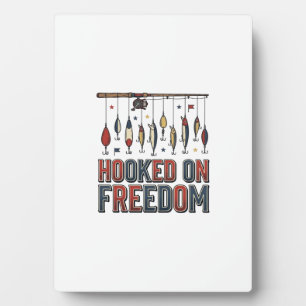 Plaque Photo Conçu pour la liberté Chemise de pêche patriotique