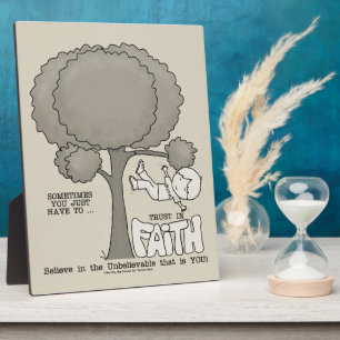 Plaque Photo Confiance dans la foi