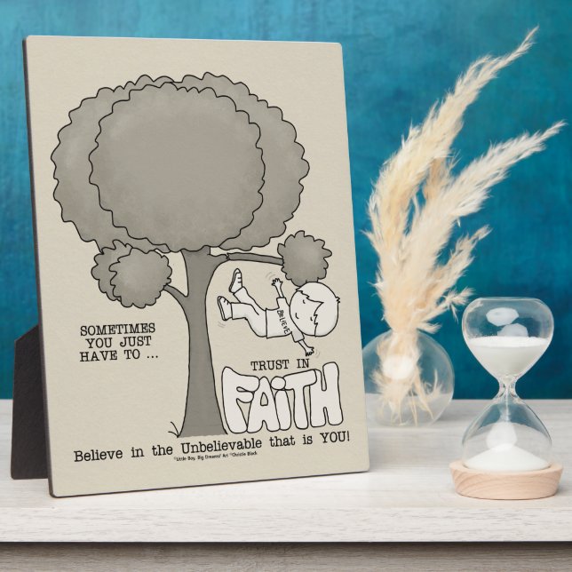 Plaque Photo Confiance en la Foi (Côté)