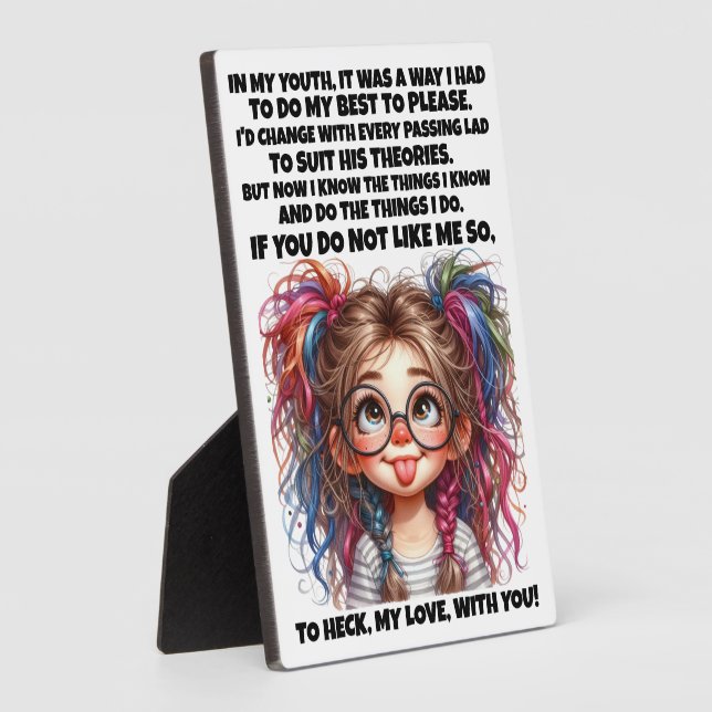 Plaque Photo CONFIANCE et bonne histoire .... (Côté)