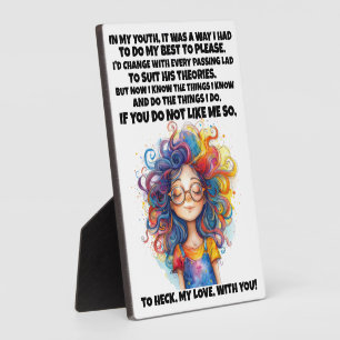 Plaque Photo CONFIANCE et bonne histoire ....