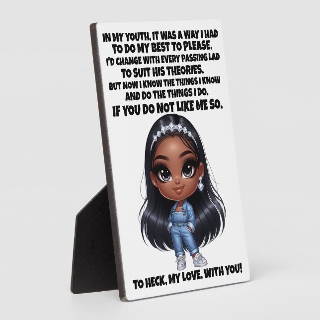 Plaque Photo CONFIANCE et bonne histoire .... (Côté)