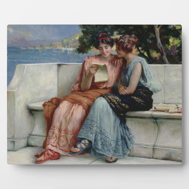 Plaque Photo Confidences (huile sur toile) (Devant)