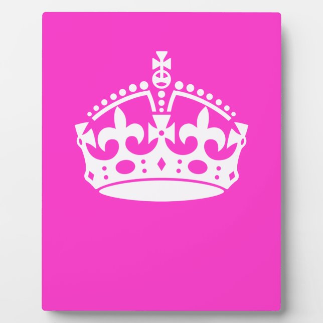 Plaque Photo CONSERVEZ LE SYMBOLE DE LA COURONNE CALME sur la d (Devant)