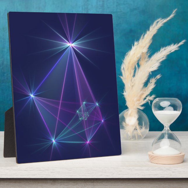 Plaque Photo Constellation, Art Fractal Abstrait Fantastique (Côté)