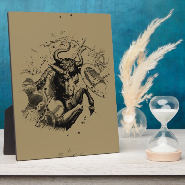 Plaque Photo Constellation du signe du Taureau Hevelius vers 16 (Côté)