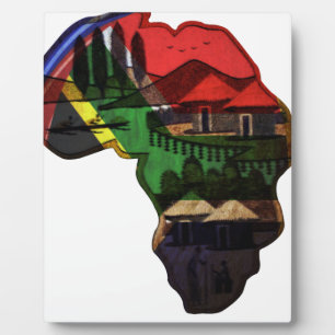 Plaque Photo continent africain