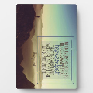 Plaque Photo Contre le vent