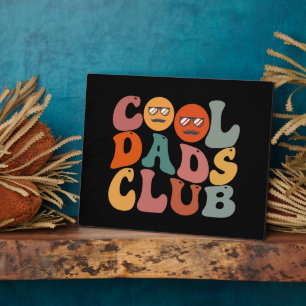 Plaque Photo Cool Dads Club Papa Fête des pères Retro Super