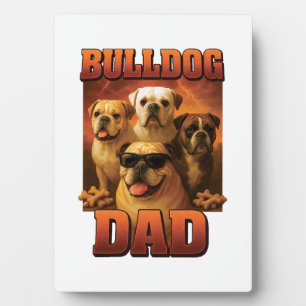 Plaque Photo Copie Bulldog