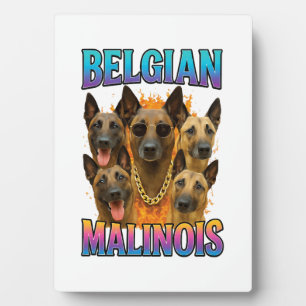 Plaque Photo Copie de Malinois belge