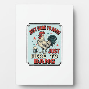 Plaque Photo Coq drôle gravure vintage design de t-shirt (2)_1