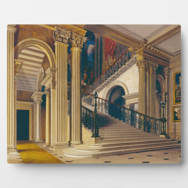 Plaque Photo Coque d'escalier, Buckingham House, de "L'histoire (Devant)