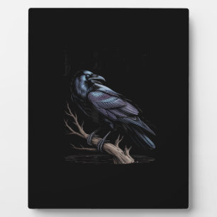 Plaque Photo Corbeau, F-Caw-F Oiseau Drôle Citation Drôle