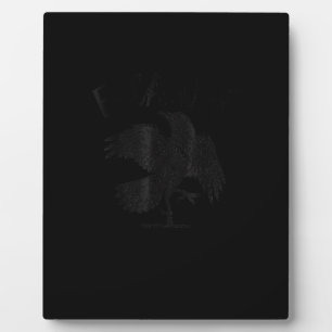 Plaque Photo Corbeau, F-Caw-F Oiseau Drôle Esthétique Décontrac