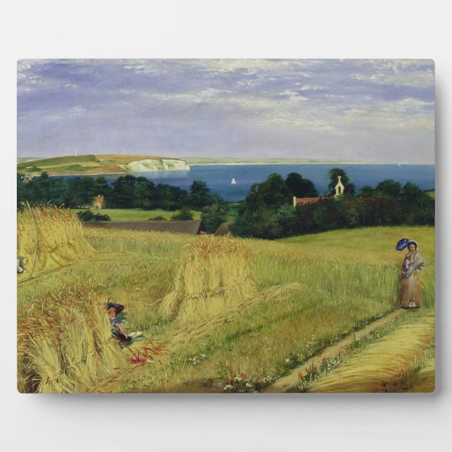 Plaque Photo Corn Field dans l'île de Wight (Devant)