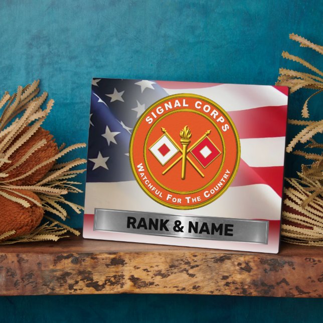 Plaque Photo Corps des signaux (Côté)