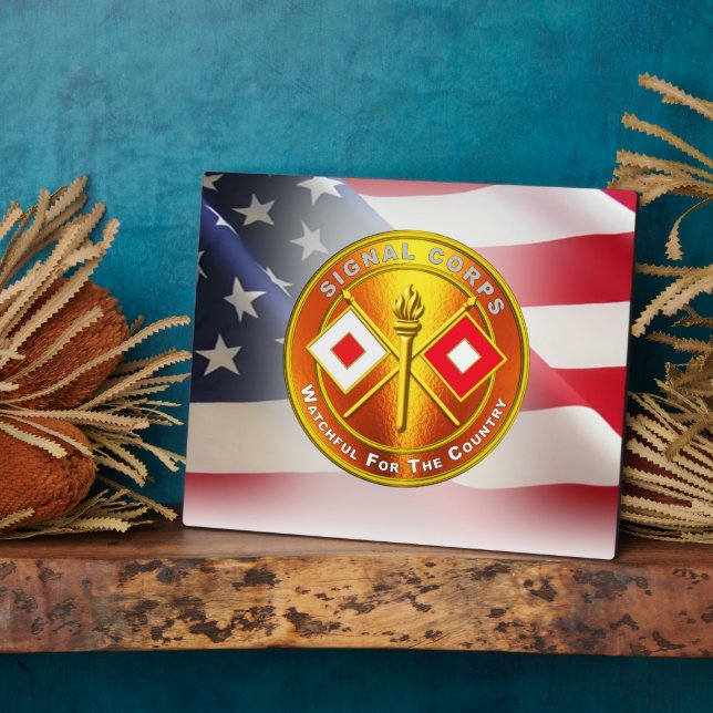 Plaque Photo Corps des signaux (Côté)