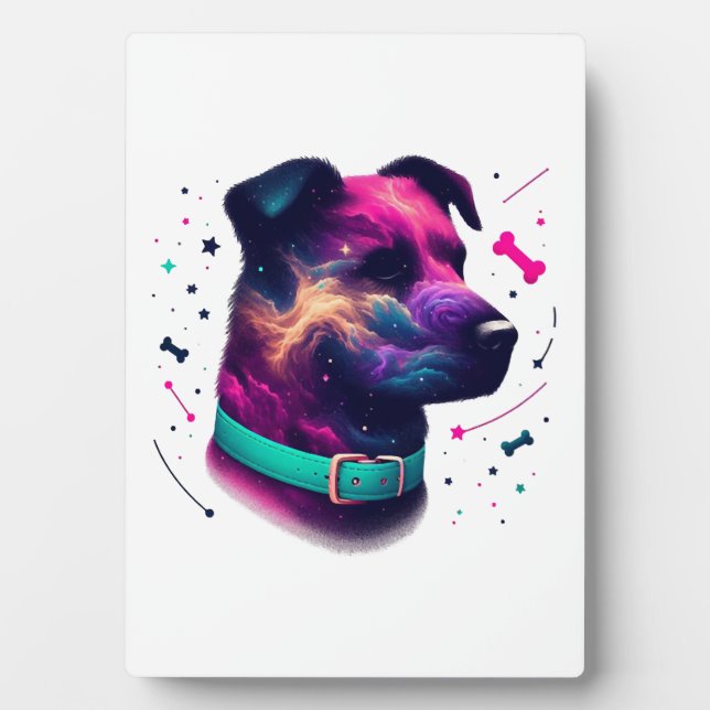 Plaque Photo Cosmic Canine Graphic Tee (Devant)