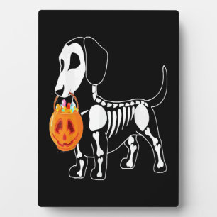 Plaque Photo Costume de chien d'Halloween