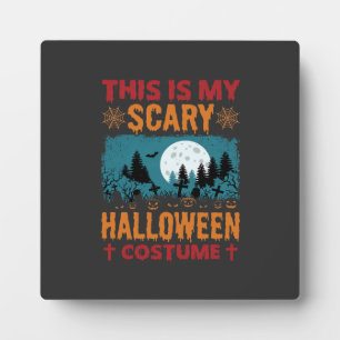 Plaque Photo Costume de Halloween Effrayant Drôle Graphique Lun
