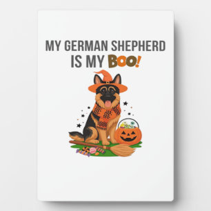 Plaque Photo Costume d'Halloween pour Berger Allemand Mon Berg