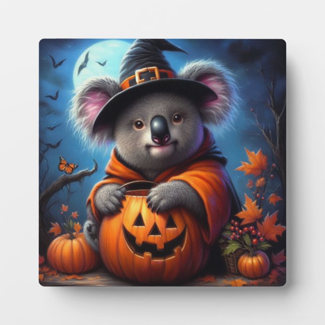 Plaque Photo Costume Koala Halloween (Devant)