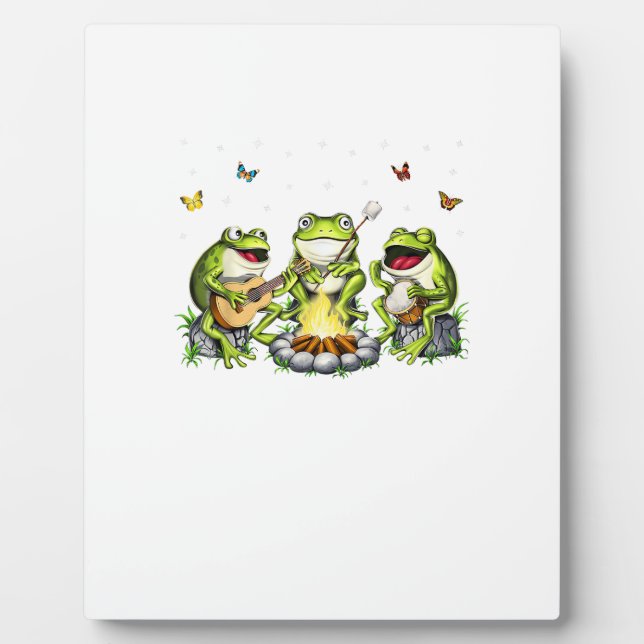 Plaque Photo Cottagecore Aesthetic Frogs Camping Forest Goblinc (Devant)