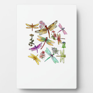 Plaque Photo Cottagecore Floral Dragonfly Breed Collection Ento