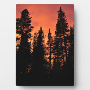 Plaque Photo Coucher de soleil dans Tuolumne Meadows, Yosemite,