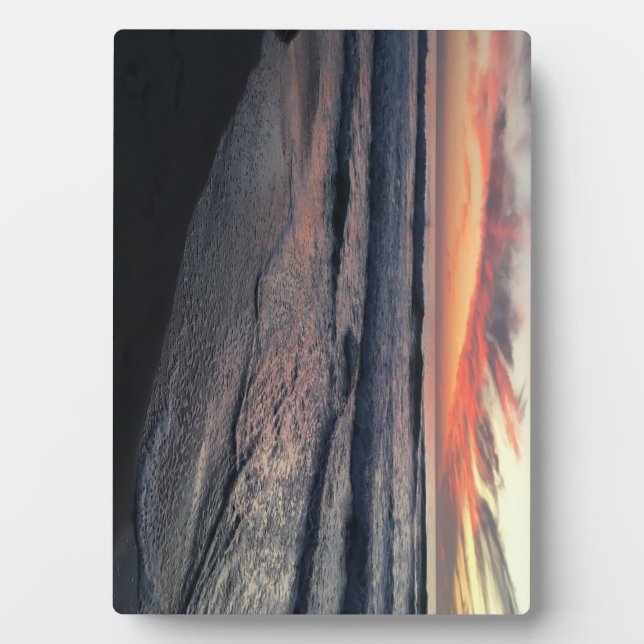 Plaque Photo Coucher de soleil de San Diego (Devant)