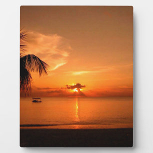 Plaque Photo Coucher de soleil d'été